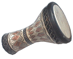 Darbouka oder Mazhar - Trkische Metalltrommel